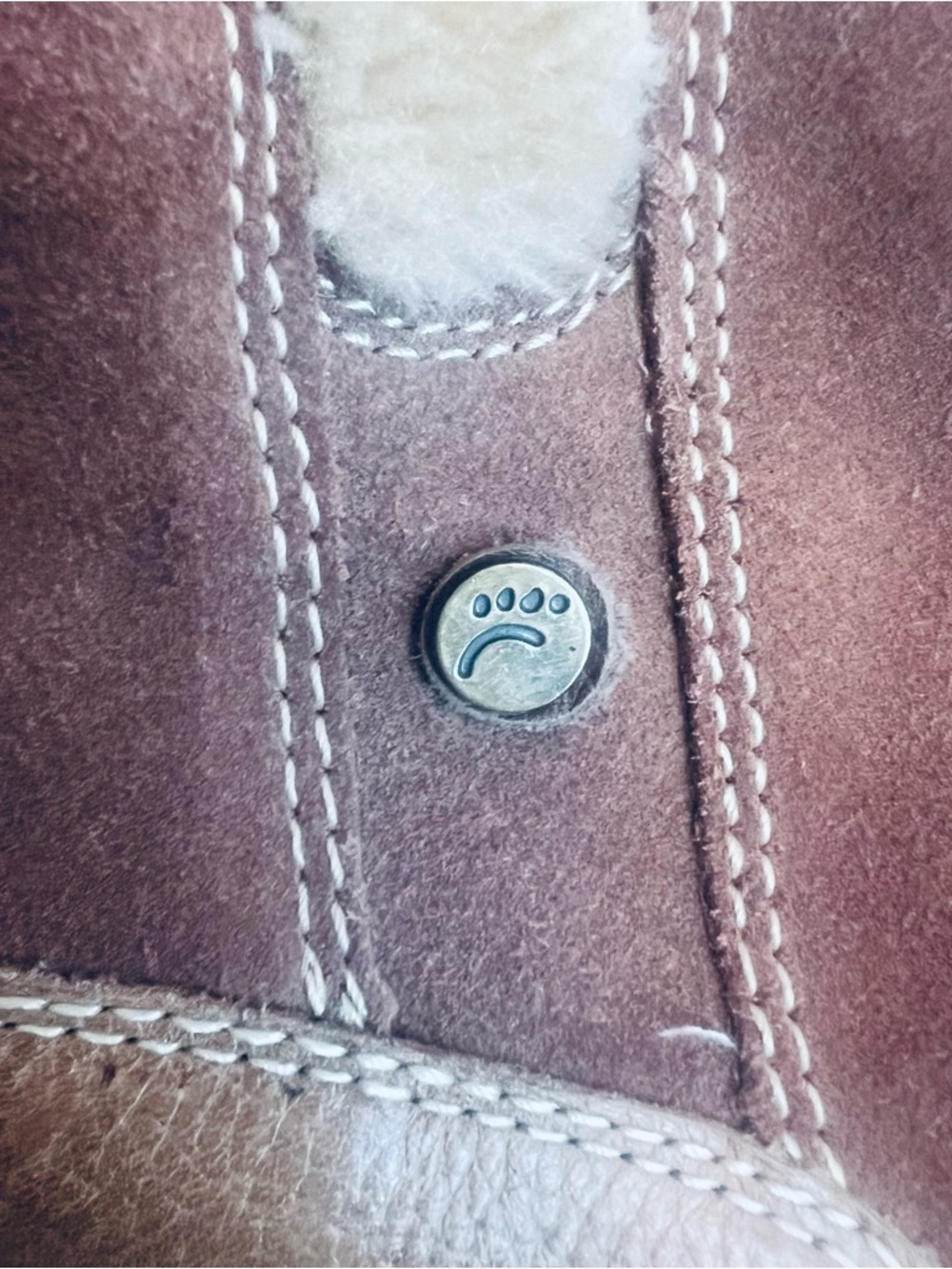 Bear Traps Wendie Women's Brown Suede Knee Boots with Cream Fur Trim Cozy Cabin - Picture 6 of 14